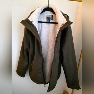 Men's Sherp Lined Hooded Champion Jacket‎ Size Large